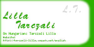 lilla tarczali business card